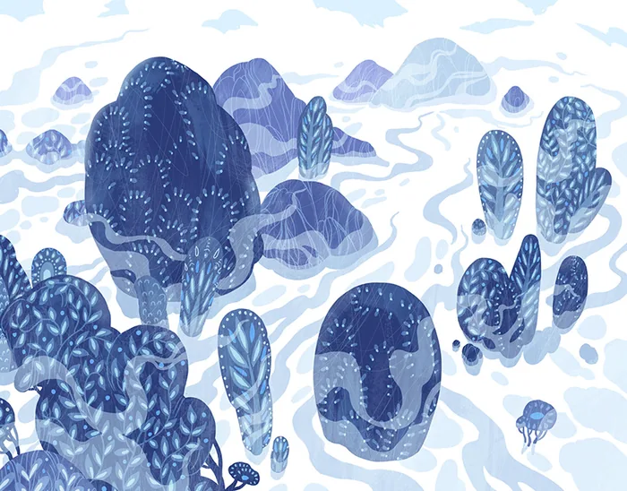 Ilustração digital de paisagem